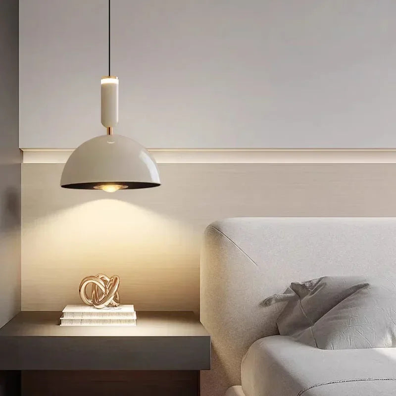 Noordse hoogteverstelbare LED hanglamp - Moderne ijzeren hanglamp voor slaapkamer, woonkamer, studeerkamer en bar (verstelbare hoogte, warm licht)