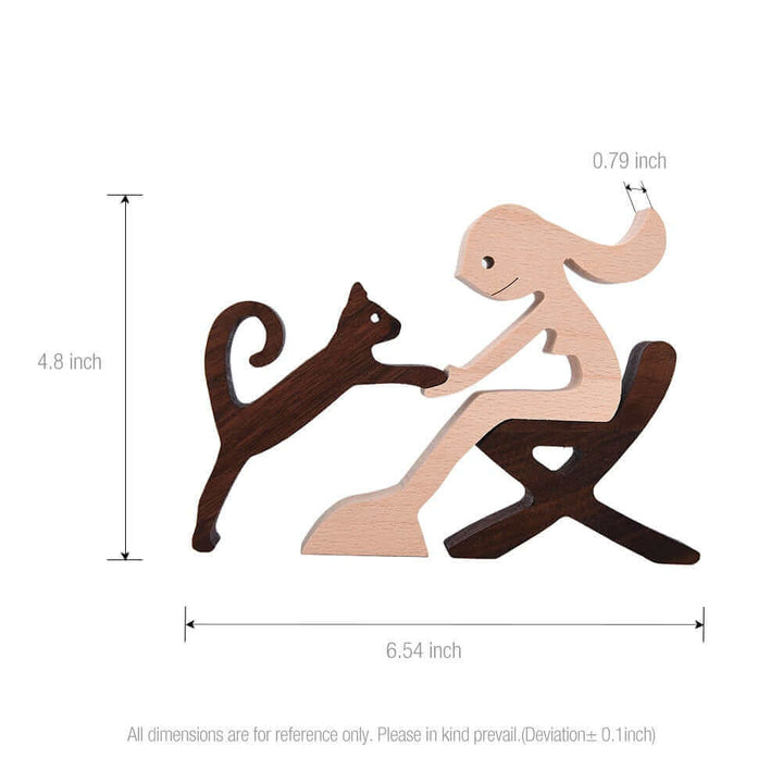 Deense houten dierenornamenten