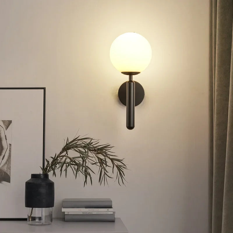 Moderne LED Wandlamp – Interieur Wandlamp voor Hotel, Badkamer, Slaapkamer, Woonkamer, Hal & Gang, E27 Drie-Kleur Verstelbaar, AC Aangedreven