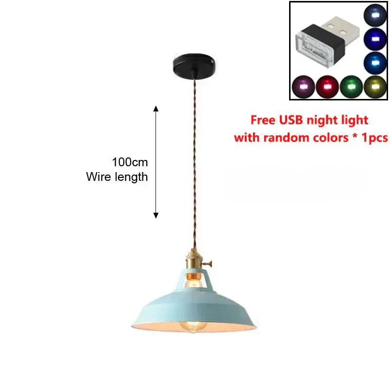 LED IJzeren Kroonluchter Hanglamp - Vintage Hanglamp