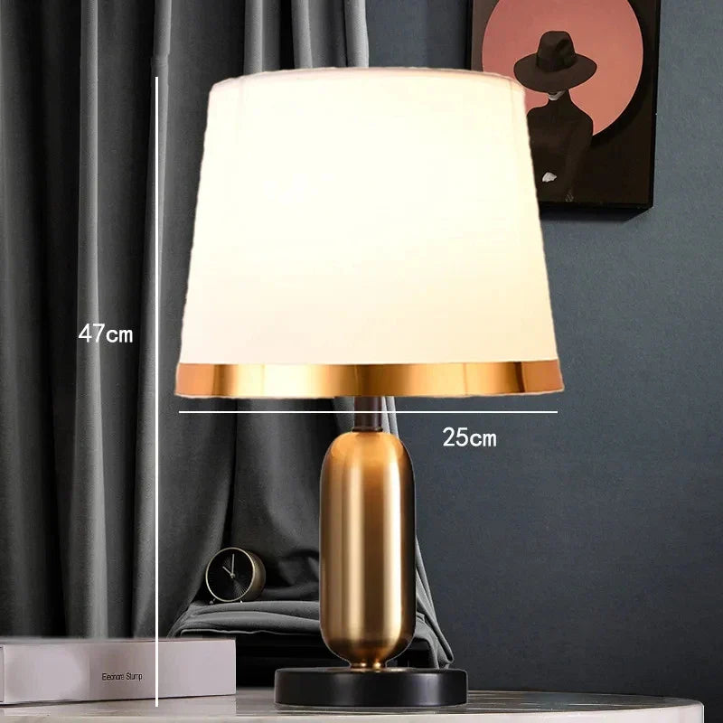 Europese Retro Slaapkamer Nachttafel Lamp - Moderne Amerikaanse Decoratieve Lichtbron