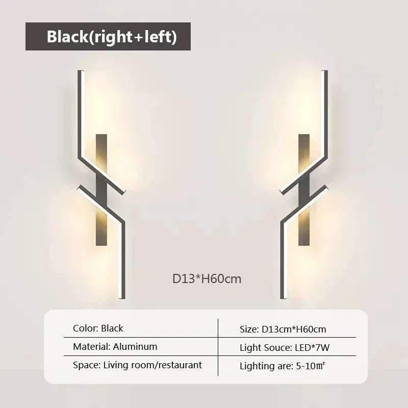 Moderne LED-Wandlamp - Minimalistisch ontwerp, op- en aflicht voor slaapkamer, woonkamer, TV-sofa en lobby - Dimbare wandmontageverlichting