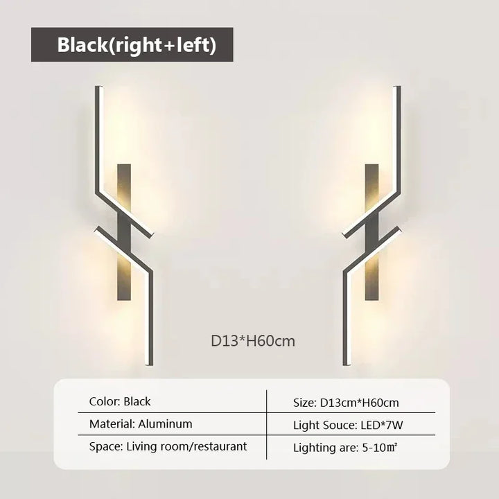 Moderne LED-Wandlamp - Minimalistisch ontwerp, op- en aflicht voor slaapkamer, woonkamer, TV-sofa en lobby - Dimbare wandmontageverlichting