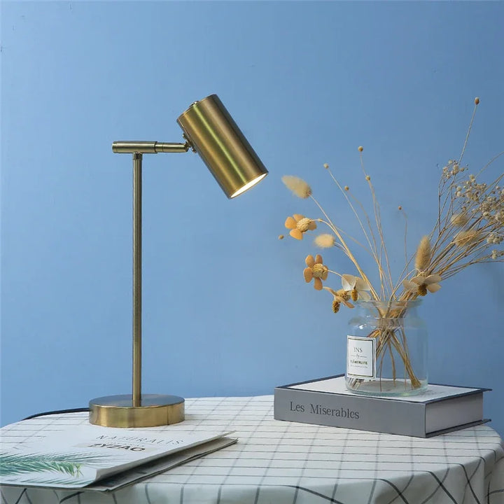 Moderne gouden tafellamp - Oogvriendelijke LED leeslamp voor studie, slaapkamer en woonkamer decor