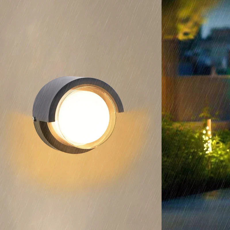 Moderne LED buitenwandlamp – Waterdichte wandlamp voor veranda en balkon voor tuin thuis, IP55 beoordeeld