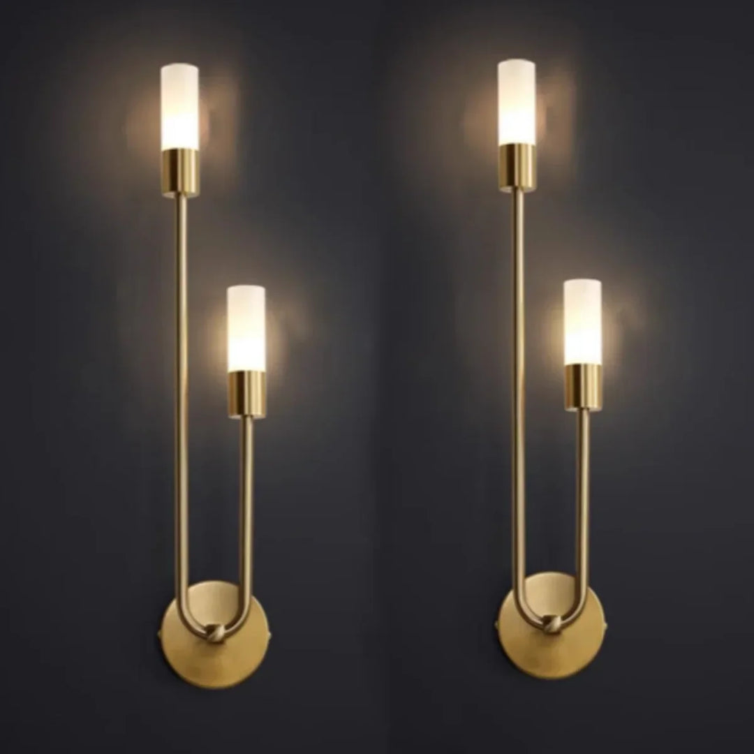 Moderne Gouden LED Wandlamp – Nordic Wandlamp voor Woonkamer, Slaapkamer, Keuken en Hal Decor