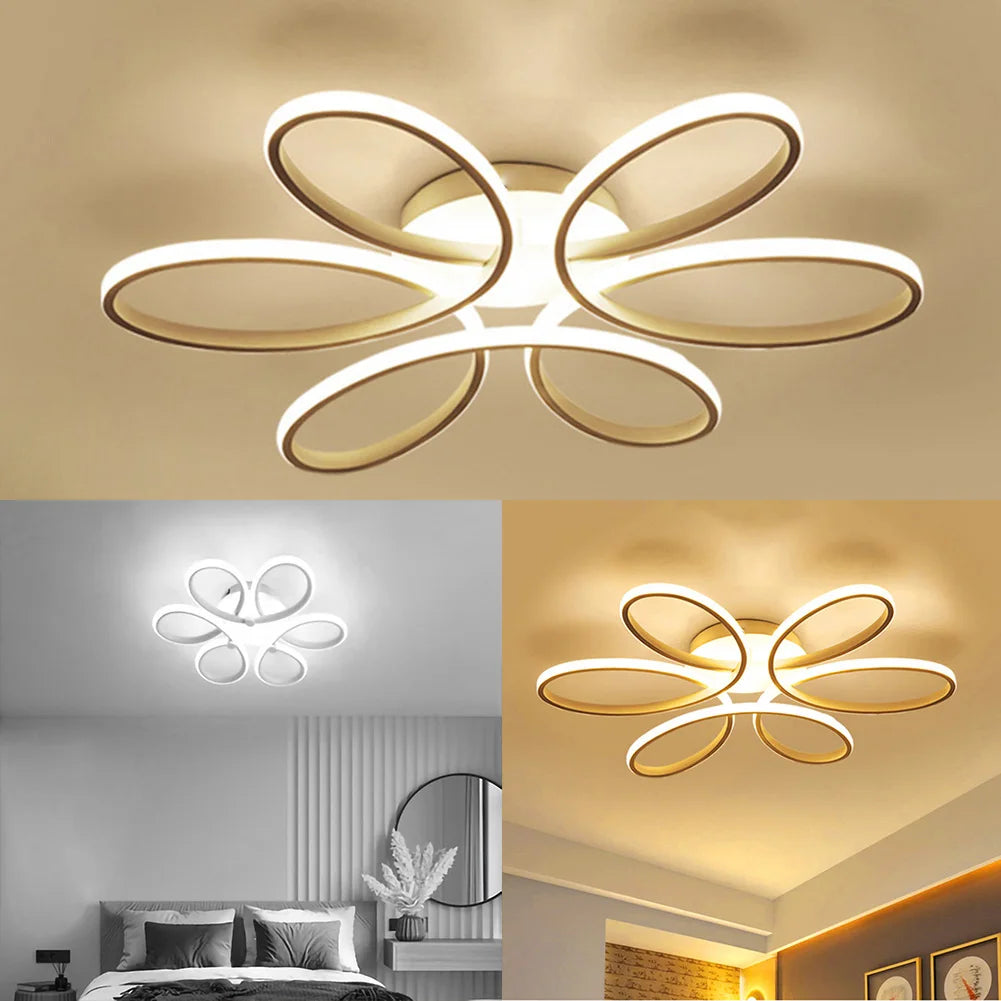 Moderne LED bloemen plafondlampen - Nordic thuisverlichting