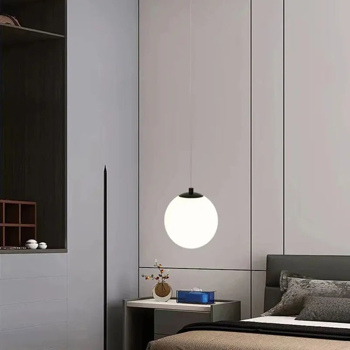 Moderne Glass LED Pendant Light – Nordic Style Hanglamp voor Woonkamer, Slaapkamer, Restaurant en Bar, 220V AC, Binnenverlichtingsarmatuur