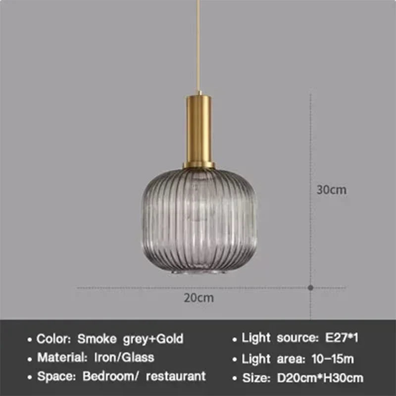 Moderne Nordic Glazen Hanglamp – Enkele Kop LED Hanglamp voor Eetkamer, Slaapkamer, Café en Studie – Wit, Groen, Cognac & meer