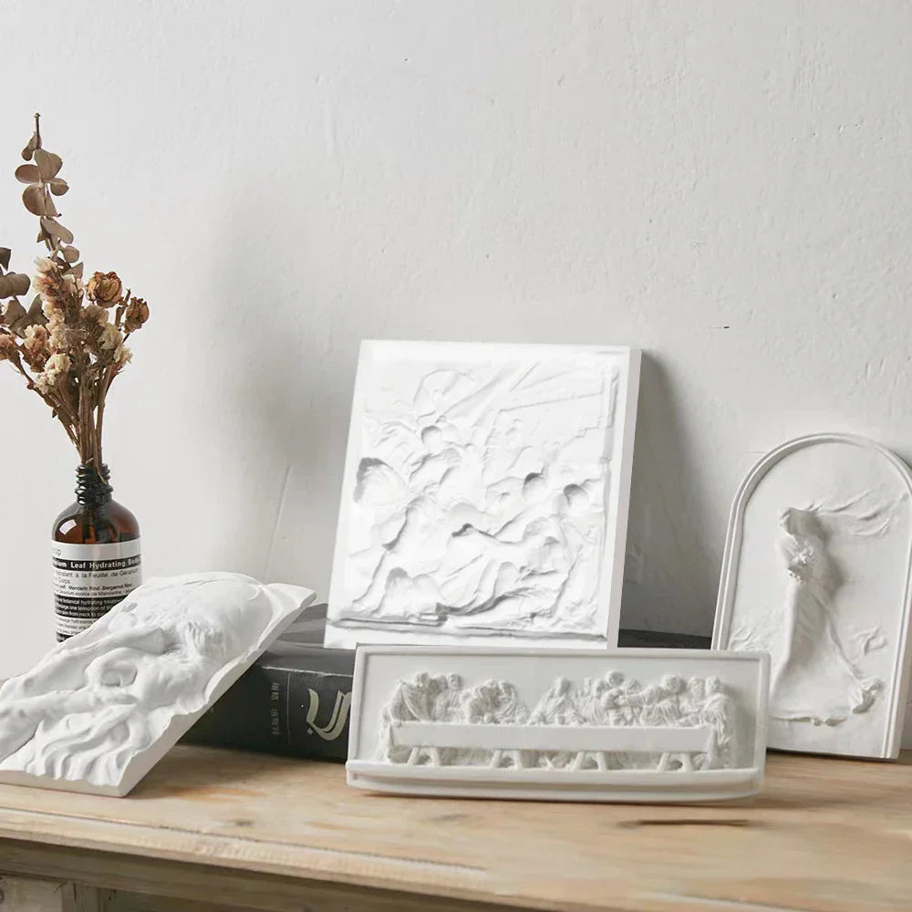 Nordic INS Stijl Karakter Gips Beeld DIY Geschilderde Schets Fotografie Props Tafel Decoraties Thuis Kunst Gips Decoratie