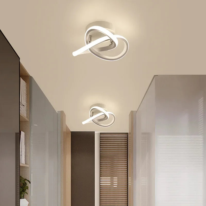 Moderne LED Wandleuchte – Kleeblatt Zwart & Witte Plafondlamp voor Slaapkamer, Woonkamer, Gang en Werkkamer met Afstandsbediening en Dimbare Opties