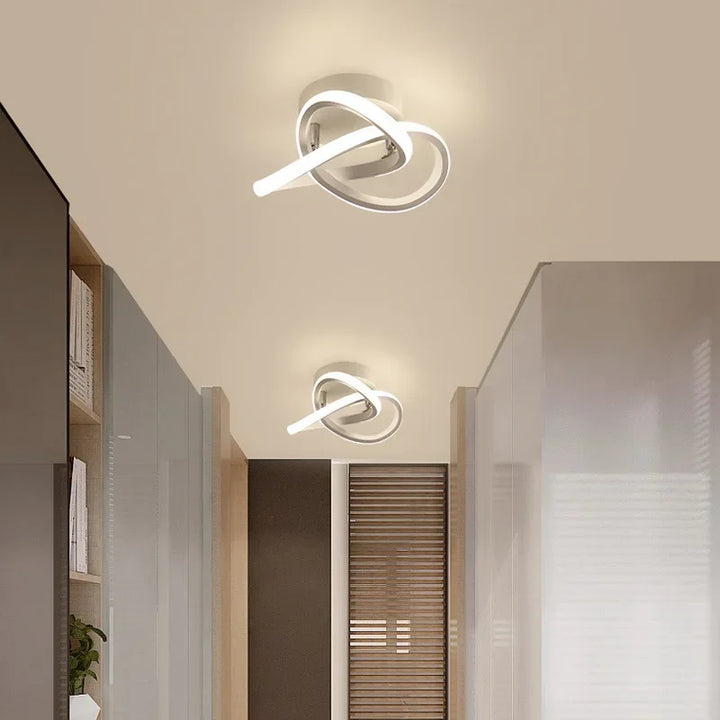 Moderne LED Wandleuchte – Kleeblatt Zwart & Witte Plafondlamp voor Slaapkamer, Woonkamer, Gang en Werkkamer met Afstandsbediening en Dimbare Opties
