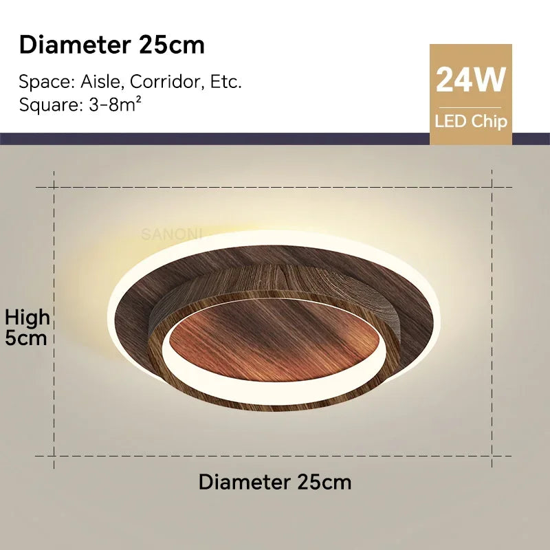 Moderne LED ceiling light - Square ceiling lamp for living room, staircase, hallway and more