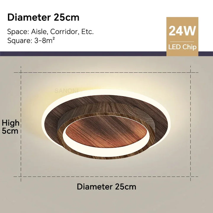 Moderne LED ceiling light - Square ceiling lamp for living room, staircase, hallway and more