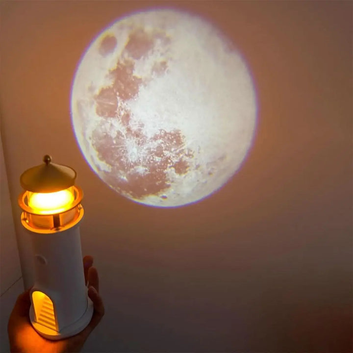 Moon Harbor Lighthouse Nachtlampje