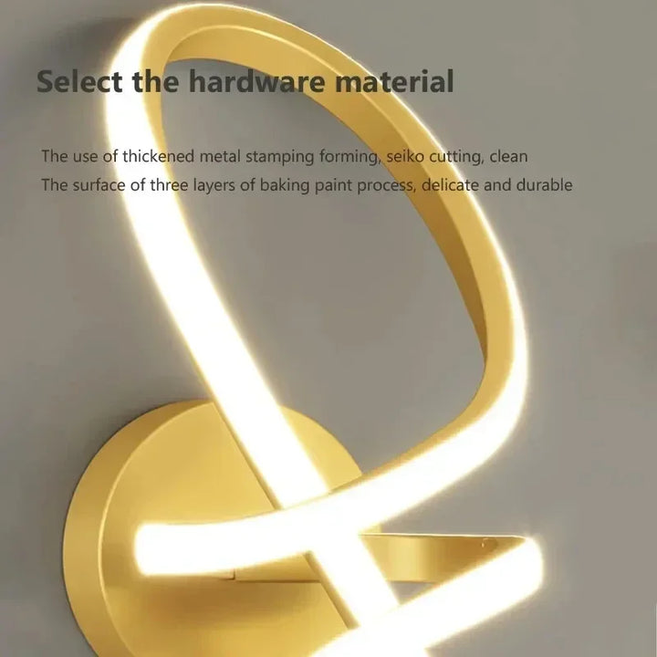 Moderne LED plafondlamp – Minimalistische lijnlamp voor hal, entree, gang, trap en binnendecoratie – AC gevoed, LED-lamp inbegrepen