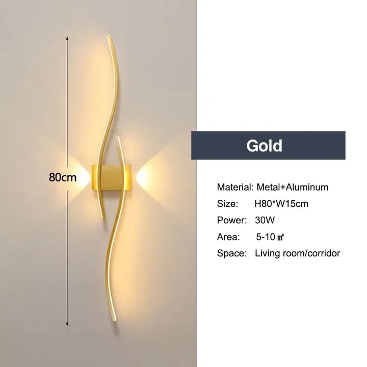 Moderne LED Wandlampen – Op- en neerwaartse wandlampen voor slaapkamers, gangen en binnenverlichting