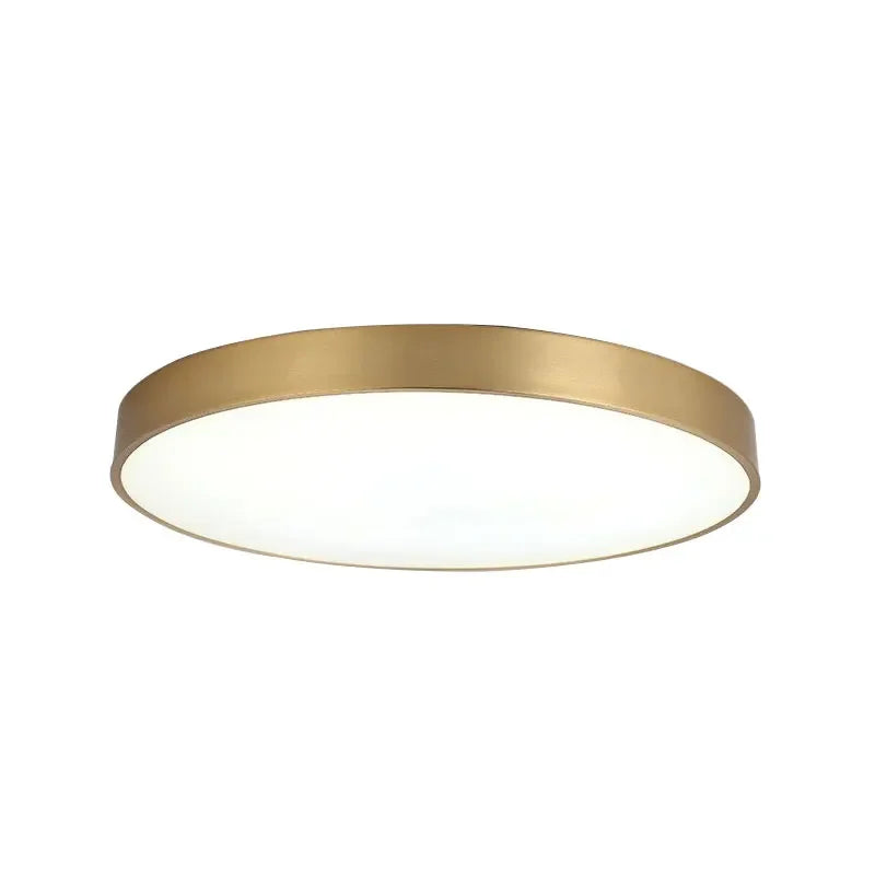 Moderne LED Haloge plafonnière lampen - Eenvoudige gouden ronde