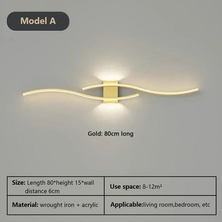 Moderne LED Wandlamp – Wandlamp voor Woonkamer, Slaapkamer en Gang – Stijlvolle Binnenverlichting