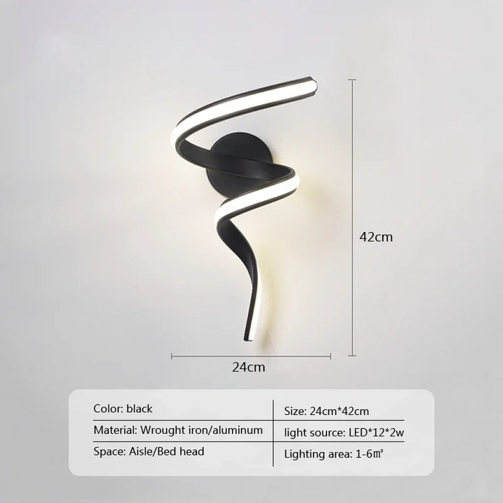 Moderne Minimalistische LED Wandlamp – Op- en Neer- Schakelaar voor Slaapkamer, Woonkamer en Badkamer
