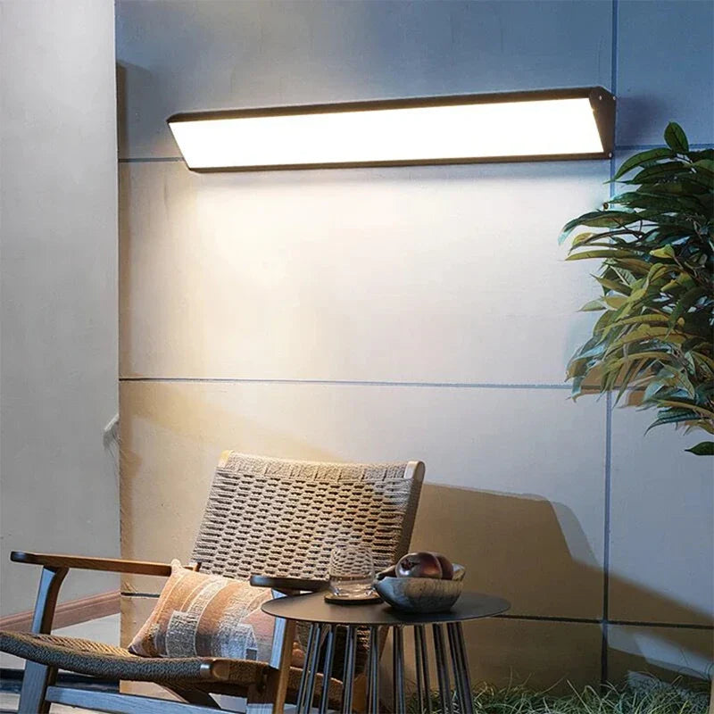 Lange strepen-LED-buitenwandlampen - Waterdichte aluminium lampen voor veranda, tuin, gang