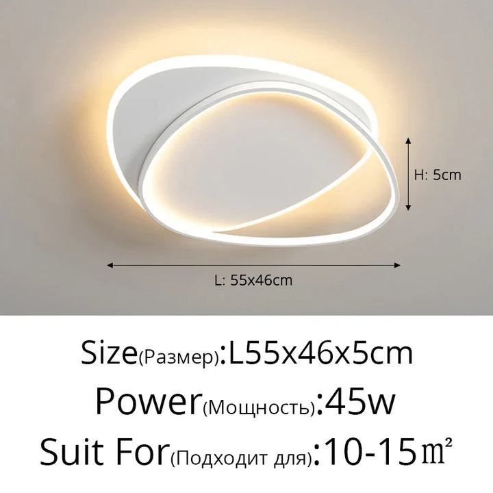 Moderne LED-Chandelier – Dimbare Binnenverlichting voor Slaapkamer, Woonkamer, Werkruimte en Woondecoratie, 110V/220V