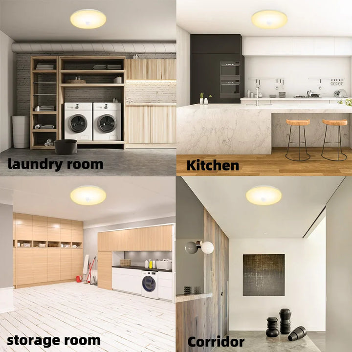 LED PIR bewegingssensor plafondlamp - moderne verlichting voor slaapkamer, woonkamer, trappenverlichting