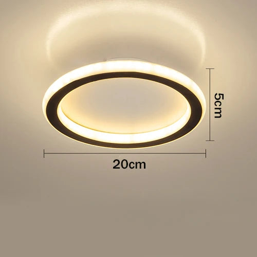 Moderne minimalistische plafondlamp – vierkant/rond LED oogbeschermlamp voor slaapkamer, kantoor, woonkamer en lounge ruimtes (90-260V)