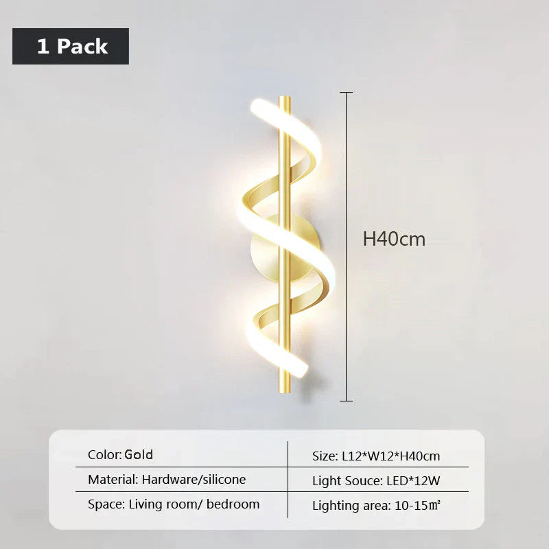 Moderne LED wandlamp - Strak Scandinavisch design voor slaapkamer, woonkamer en meer