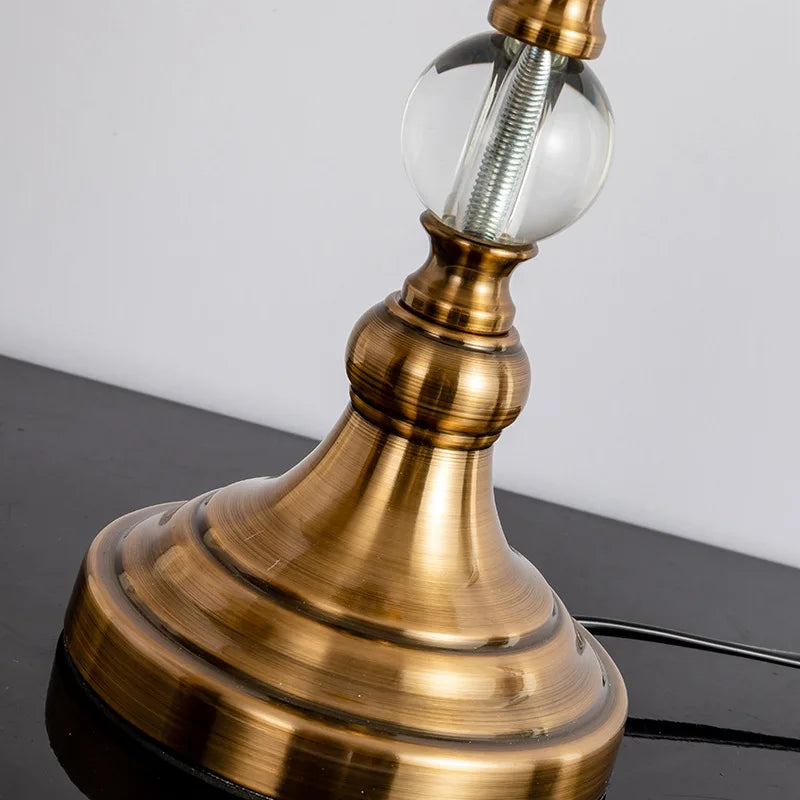 Amerikaanse imitatie koper kristal nachttischlamp - moderne Europese stijl bureau lamp