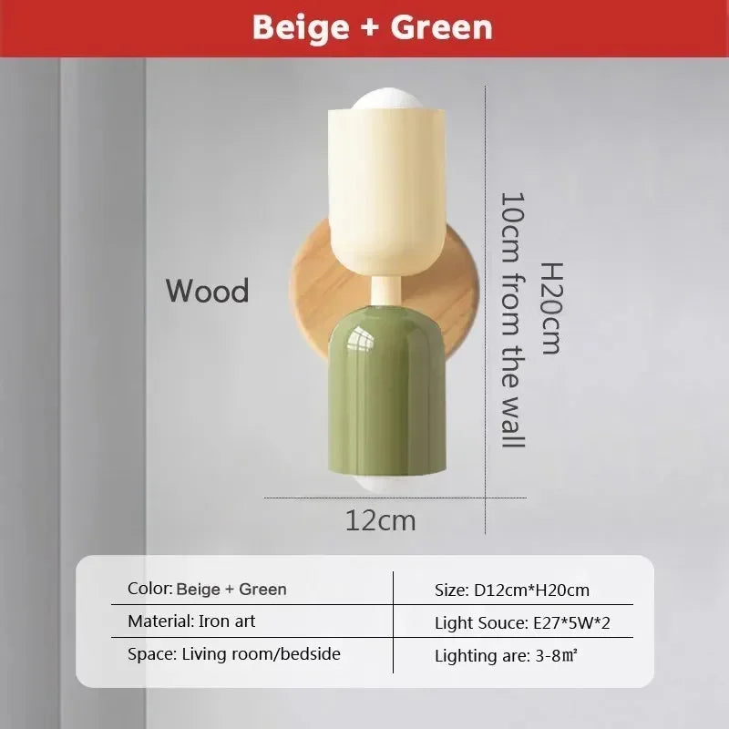 Nordic LED Wandlampen – Moderne Minimalistische Dubbele Wandlamp voor Woonkamer, Slaapkamer, Studie en Binnendecoratie