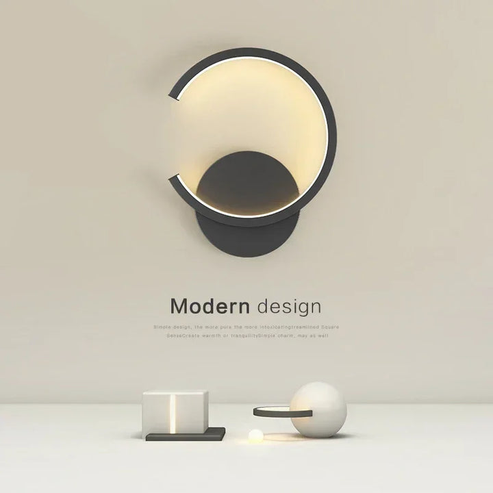 Moderne LED Wandlamp – Noorse Stijl Zwarte, Witte en Gouden Wandverlichting voor Woonkamer, Slaapkamer, Gang en Hu decoration