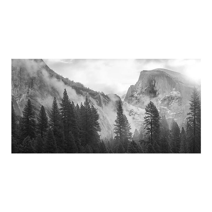 Noordelijke Landschappen Bos Berg Wildernis Wanddecoratie Fotokunst Canvas Prints Zwart Wit Posters voor Woonkamer Moderne Thuis Kantoor Decor