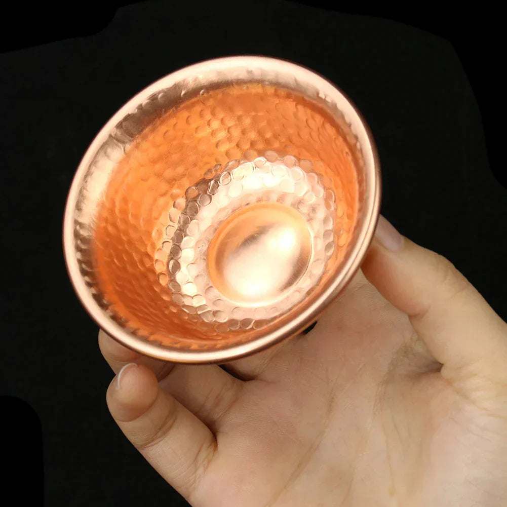 Nepalese pure koperen waterbereidingskom handgemaakt hamerpatroon heilig waterkom voor Boeddha Boeddhisme accessoires