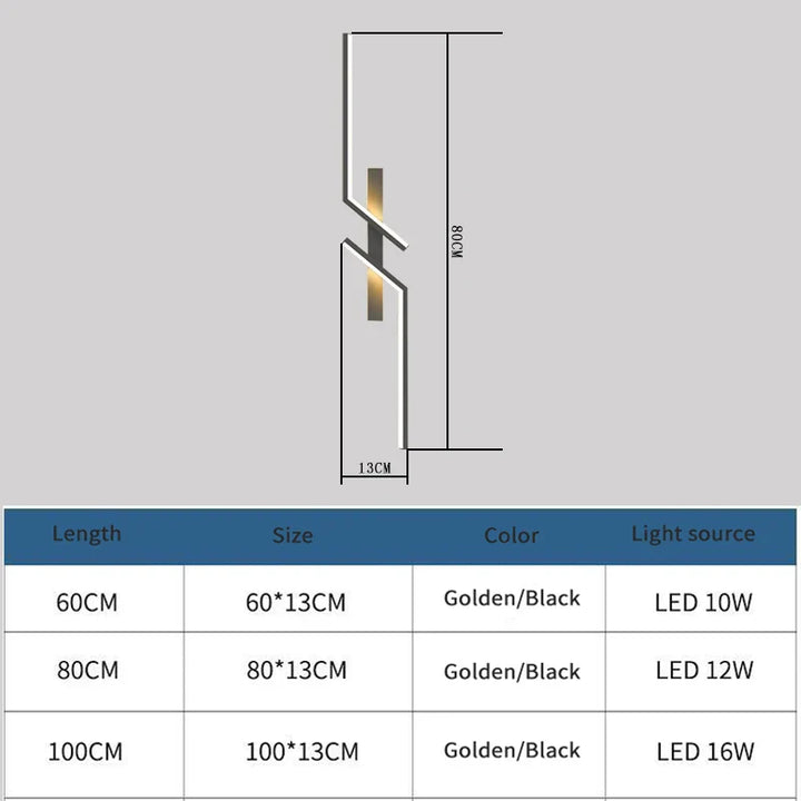 Moderne Creatieve Streep LED Wandlamp Minimalistische Slaapkamer Nachtkastje Wandlamp LED Lichten Woonkamer TV Bank Achtergrond Wandlamp