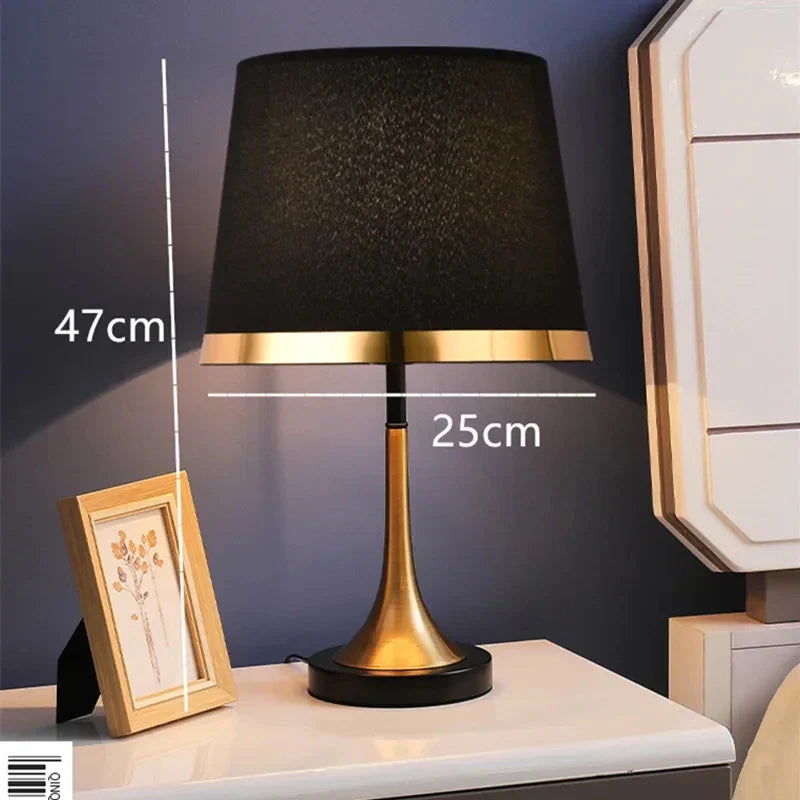 Europese Retro Slaapkamer Nachttafel Lamp - Moderne Amerikaanse Decoratieve Lichtbron