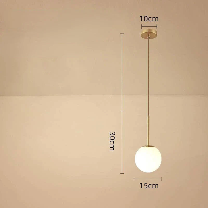 Moderne Glasballen Hanglamp – Decoratieve nordic lamp voor eetkamer, slaapkamer en bar