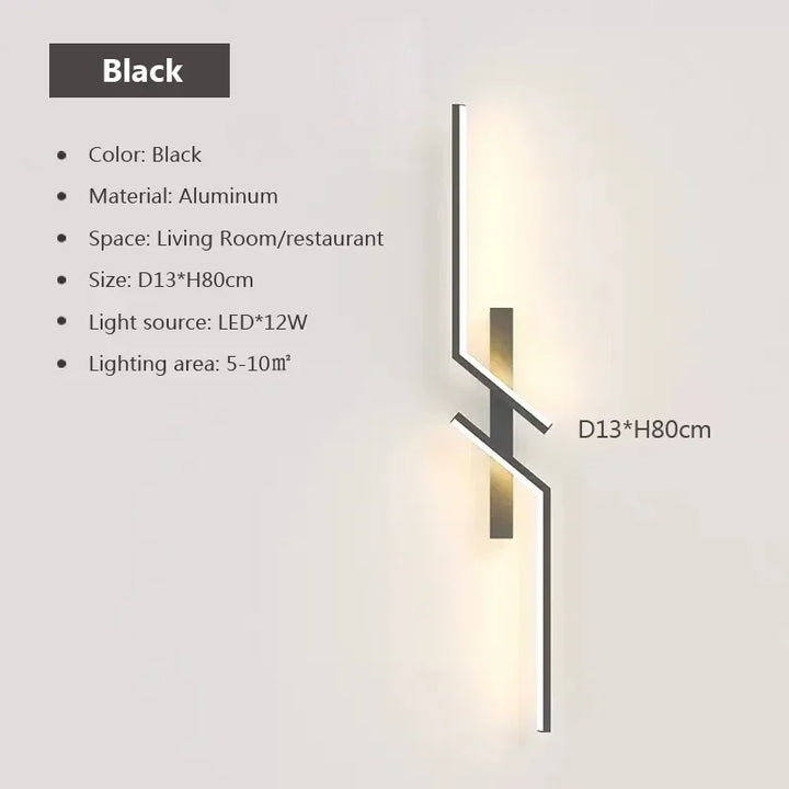 Moderne LED-Wandlamp - Minimalistisch ontwerp, op- en aflicht voor slaapkamer, woonkamer, TV-sofa en lobby - Dimbare wandmontageverlichting