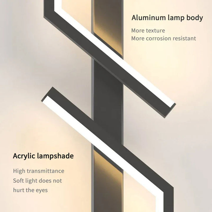 Moderne Creatieve Streep LED Wandlamp Minimalistische Slaapkamer Nachtkastje Wandlamp LED Lichten Woonkamer TV Bank Achtergrond Wandlamp