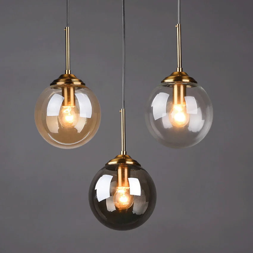 Moderne glas hanglampen voor slaapkamer nachttafel badkamer hanglamp plafondlampen hotel restaurant decoratie ring