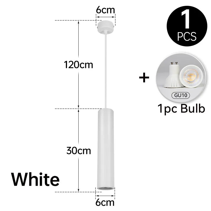 Moderne LED Hanglamp – Slanke Cilindrische Hanglamp voor Keuken, Woonkamer en Slaapkamer Decor