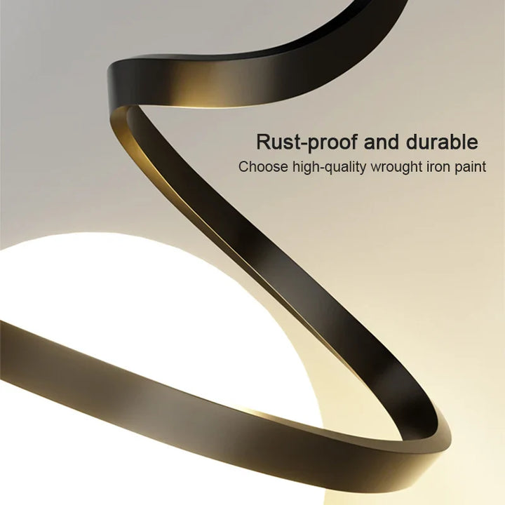 Nordic Glass LED Hanglamp – 3-Kleur Temperatuur, Eenmalige Hanglamp voor Eetkamer, Slaapkamer en Woonkamer Decoratie (5-10 m² Dekking)