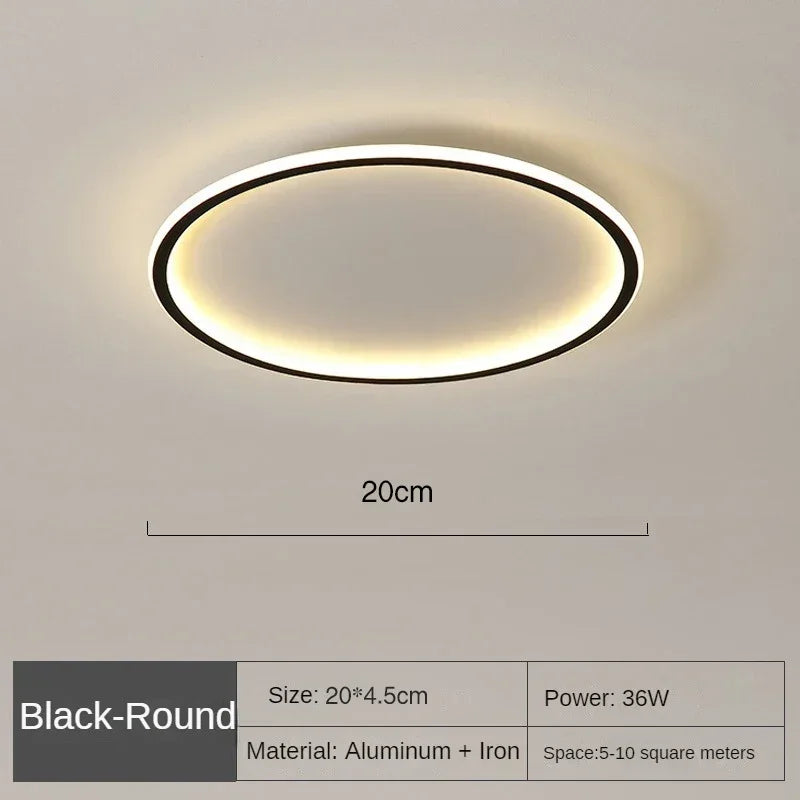 Moderne LED-ceiling light – Dimmable indoor lamp for bedroom, bathroom, kitchen and hallway