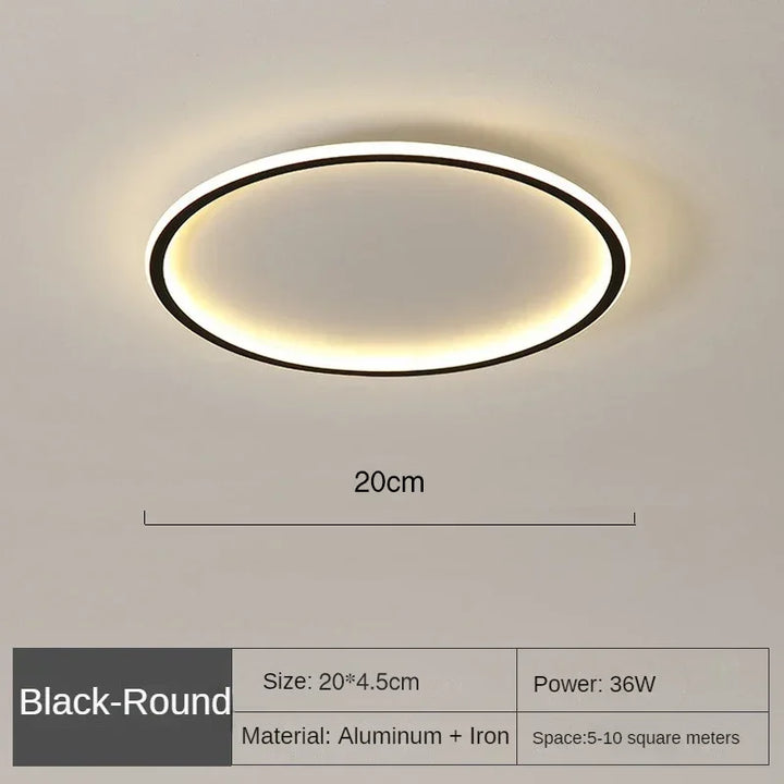 Moderne LED-ceiling light – Dimmable indoor lamp for bedroom, bathroom, kitchen and hallway