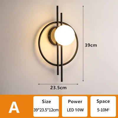 Lichte Luxe Moderne Wandlamp voor Woonkamer en Slaapkamer