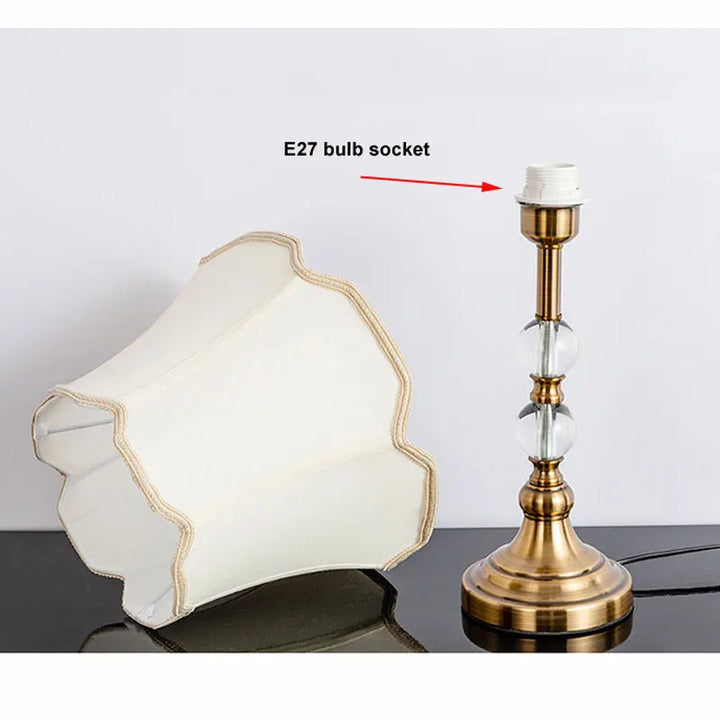 Amerikaanse imitatie koper kristal nachttischlamp - moderne Europese stijl bureau lamp