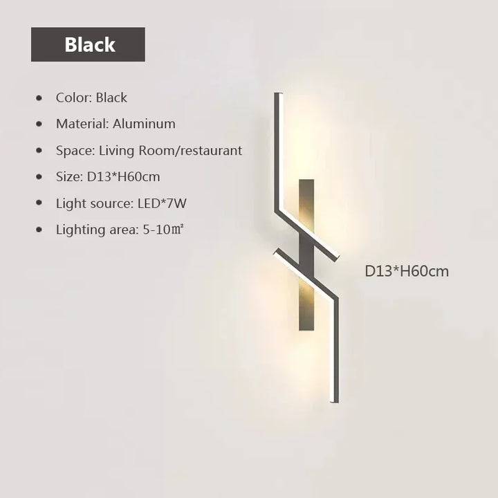 Moderne LED-Wandlamp - Minimalistisch ontwerp, op- en aflicht voor slaapkamer, woonkamer, TV-sofa en lobby - Dimbare wandmontageverlichting
