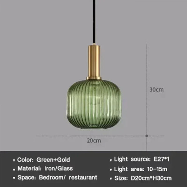 Moderne Nordic Glazen Hanglamp – Enkele Kop LED Hanglamp voor Eetkamer, Slaapkamer, Café en Studie – Wit, Groen, Cognac & meer
