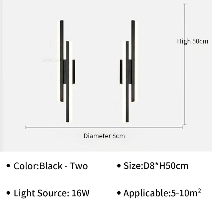 Moderne LED wandlamp – Stijlvolle wandlamp voor woonkamer, trap, slaapkamer en gangverlichting