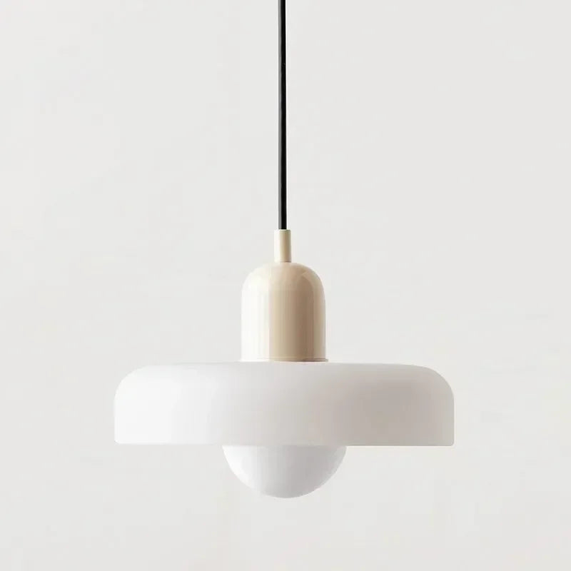 Nordic Glas Pendellicht – Moderne LED Hanglamp voor Woonkamer, Slaapkamer, Eetkamer en Bar, 3 Snoep Kleuren